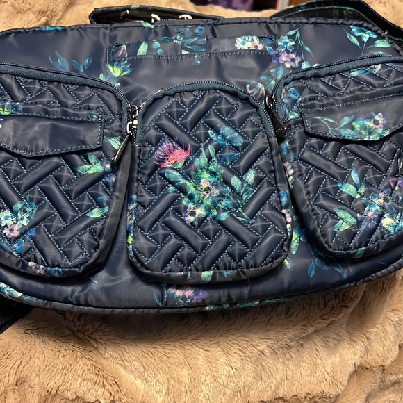 lug Bags Euc Lug Railcar Crossbody Bouquet Navy Poshmark